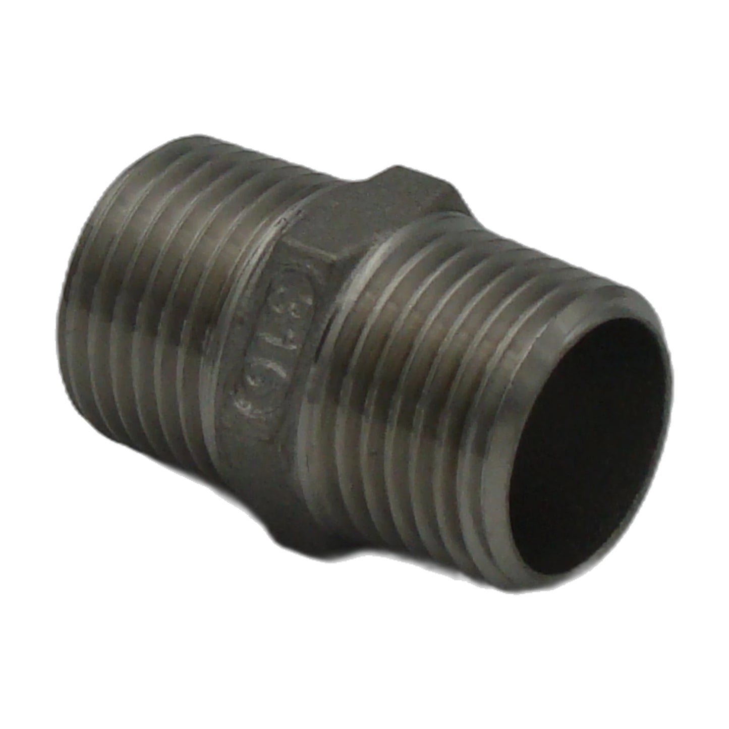 Doppelnippel 1/2" V4A – passend für Lely (Vergleichsnr. 9.1129.0022.5)